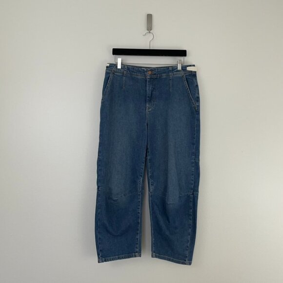 Anthropologie Pilcro The Leni Mid Rise Tapered Barrel Jeans Size 29 - Picture 1 of 7